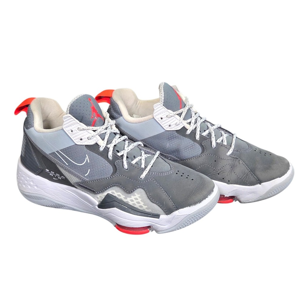 Jordan Zoom 92 Shoes Mens Size 7 Gray Red White Basketball Sneakers CK9183-005